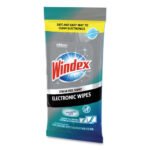Windex Electronics Cleaner, 1-Ply, 7 x 10, Neutral Scent, White, 25/Pack, 12 Packs/Carton - Image 4