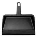 Impact Heavy-Duty Plastic Dust Pan, 12 x 12 x 4, Black - Image 2