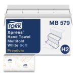 Tork® Soft Xpress Multifold Hand Towels, 2-Ply, White, 2160 Towels