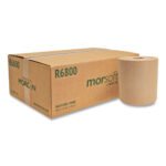 Morcon Paper Morsoft Universal Roll Towels, 1-Ply, 8" x 800 ft, Brown, 6 Rolls/Carton