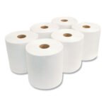 Morcon Paper Morsoft Universal Roll Towels, 1-Ply, 8" x 800 ft, White, 6 Rolls/Carton - Image 4