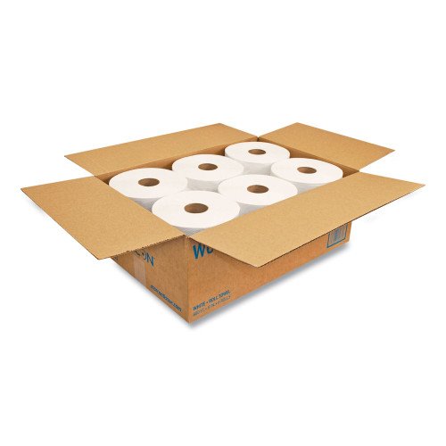 716796-500x500-0.jpg Morcon Paper Morsoft Universal Roll Towels, 1-Ply, 8" x 800 ft, White, 6 Rolls/Carton - Image 3
