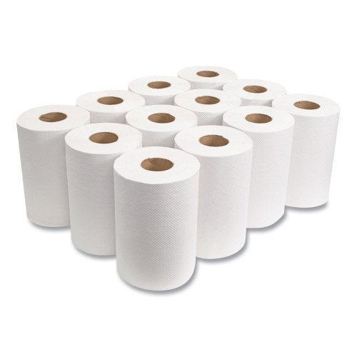 716848-500x500-0.jpg Morcon Paper Morsoft Universal Roll Towels, 1-Ply, 8" x 350 ft, White, 12 Rolls/Carton - Image 4