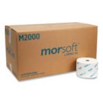 Morcon® Toilet Paper, 1-Ply, White, 2000 Sheets, 24 Rolls