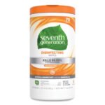 Seventh Generation Botanical Disinfecting Wipes, 7 x 8, Lemongrass Citrus, 70 Count, 6/Carton - Image 2