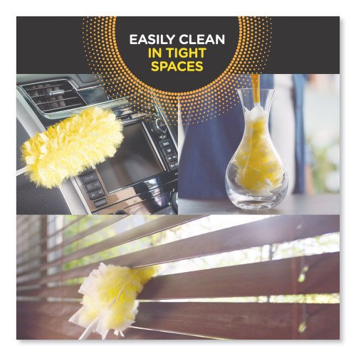 721640-500x500-0.jpg Swiffer Heavy Duty Dusters Refill, Dust Lock Fiber, 2" x 6", Yellow, 33/Carton - Image 4