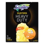 Swiffer Heavy Duty Dusters Refill, Dust Lock Fiber, 2" x 6", Yellow, 33/Carton