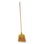 Boardwalk® 932A Angler Broom, 53" Wooden Handle, Yellow