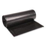 Boardwalk® 60 Gallon Black Garbage Bags, 38x58, 1.6mil, 100 Bags, BWK523