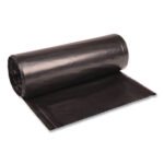 Boardwalk® 60 Gallon Black Garbage Bags, 38 x 58, 2mil, 100 Bags, BWK526