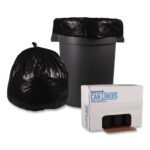 Boardwalk® 45 Gallon Black Garbage Bags, 40x46, 1.6mil, 100 Bags, BWK521 - Image 4