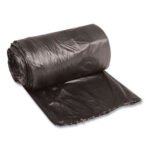Boardwalk Low-Density Waste Can Liners, 16 gal, 0.35 mil, 24" x 32", Black, Perforated Roll, 50 Bags/Roll, 10 Rolls/Carton