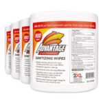 2XL Gym Wipes Advantage, 1-Ply, 6 x 8, Unscented, White, 900/Roll, 4 Rolls/Carton