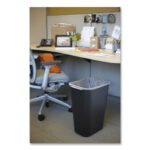 Rubbermaid Commercial Deskside Plastic Wastebasket, 10.25 gal, Plastic, Black - Image 4
