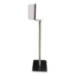 BK Resources Hand Sanitizer Stand with Hands Free Dispenser, 1,000 mL, 12 x 16 x 51, Silver/White/Black - Image 4