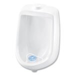 Big-D Extra Duty Urinal Screen with Non-Para Block, Evergreen with Enzymes Scent, White, Dozen - Image 2