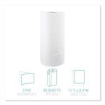 Windsoft Kitchen Roll Towels, 2-Ply, 11 x 8.5, White, 85/Roll, 30 Rolls/Carton - Image 3
