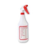 Boardwalk® Trigger Spray Bottle, 32 oz, Clear/Red, HDPE, 3/Pack - Image 2