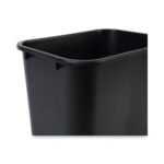 Boardwalk® Soft-Sided Wastebasket, 28-qt, Black - Image 4