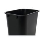 Boardwalk® Soft-Sided Wastebasket, 14qt, Plastic, Black - Image 4