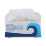Boardwalk® Toilet Seat Covers, White, Half-Fold, 5000 Covers - Image 2