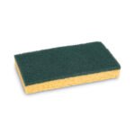 Boardwalk® Medium Duty Scrubbing Sponges, Yellow/Green, 20 Sponges - Image 3