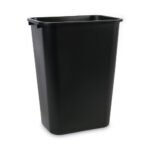 Boardwalk® Soft-Sided Wastebasket, 41 qt, Plastic, Black - Image 2