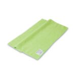 Boardwalk® Microfiber Cleaning Cloths, Green, 24 Cloths - Image 2