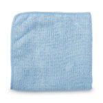Rubbermaid Commercial Microfiber Cleaning Cloths, 12 x 12, Blue, 24/Pack