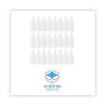 Boardwalk® Embossed 32 oz. Spray Bottles, Clear, 24 Bottles - Image 3