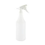 Boardwalk® Embossed 32 oz. Spray Bottles, Clear, 24 Bottles - Image 4