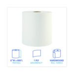 Boardwalk® Hardwound Paper Hand Towels, White, 800-ft., 6 Rolls - Image 3