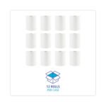 Boardwalk® Hardwound Paper Towels, 1-Ply, White, 600-ft. Roll, 12 Rolls - Image 3