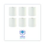 Boardwalk® Hardwound Paper Hand Towels, White, 800-ft., 6 Rolls - Image 4