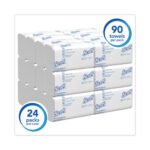 Scott Slimfold Towels, 1-Ply, 7.5 x 11.6, White, 90/Pack, 24 Packs/Carton - Image 2