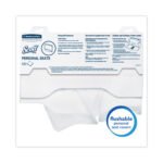 Scott Personal Seats Sanitary Toilet Seat Covers, 15 x 18, White, 125/Pack, 24 Packs/Carton - Image 3