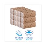Boardwalk® C-Fold Paper Towels, 1-Ply, White, 2400 Towels - Image 2