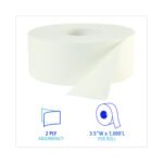 Boardwalk® JRT Jumbo Roll Toilet Paper, 2-Ply, 12 Rolls - Image 4