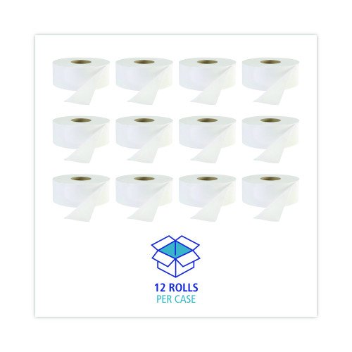757959-500x500-0.jpg Boardwalk® Jumbo Jr. Toilet Paper Rolls, 1-Ply, 2000-ft., 12 Rolls - Image 4