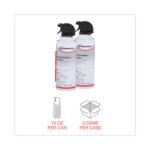 Innovera Compressed Air Duster Cleaner, 10 oz Can, 2/Pack - Image 3