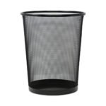 Universal Mesh Wastebasket, 18 qt, Steel Mesh, Black