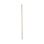 Boardwalk® Metal Tip Threaded Hardwood Broom Handle, 60" x 1 1/8" D