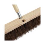 Boardwalk® Metal Tip Threaded Hardwood Broom Handle, 60" x 1 1/8" D - Image 4
