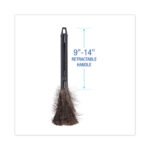 Boardwalk® Retractable Duster, Black Handle Extends 9" to 14", Each - Image 2