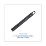 Boardwalk® Retractable Duster, Black Handle Extends 9" to 14", Each - Image 3