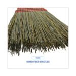 Boardwalk® Maid Broom, Mixed Fiber Bristles, 42" Wood Handle, Natural - Image 4