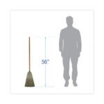 Boardwalk® Warehouse Broom, Corn Fiber Bristles, 42" Wood Handle - Image 2