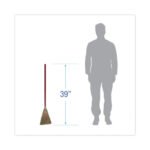 Boardwalk® Lobby/Toy Broom, Fiber Bristles, 39" Wood Handle - Image 2