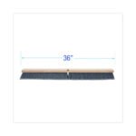 Boardwalk® Floor Brush Head, 3" Gray Flagged Plastic, 36" - Image 3