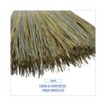 Boardwalk® Corn/Fiber Warehouse Brooms, 60", Gray/Natural, 6/Carton - Image 4
